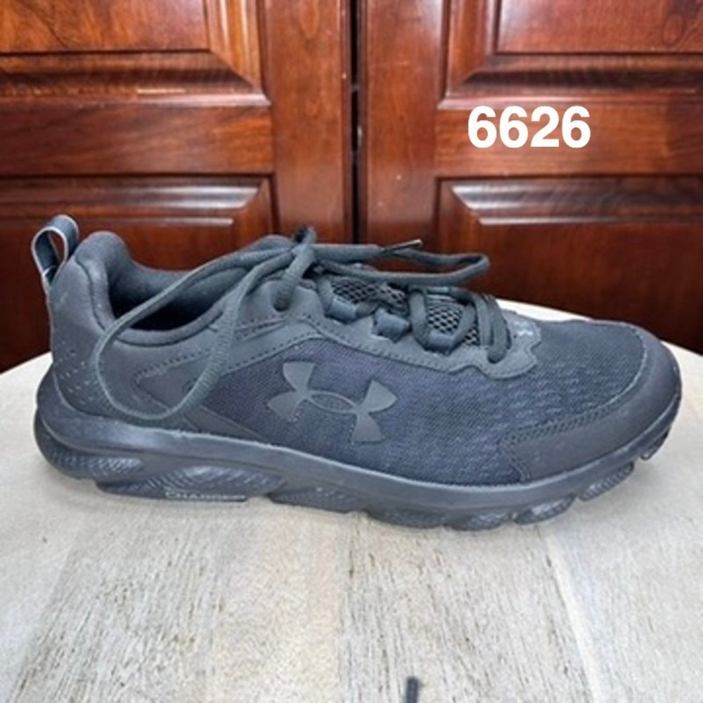 Under Armour Mens Charged Assert 9 Black Running Shoes Size 8 3024590-003